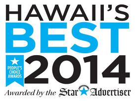 Pets in the City Hawaii - Hawaii's Best People's Choice Award 2014, Awarded by the Star Advertiser